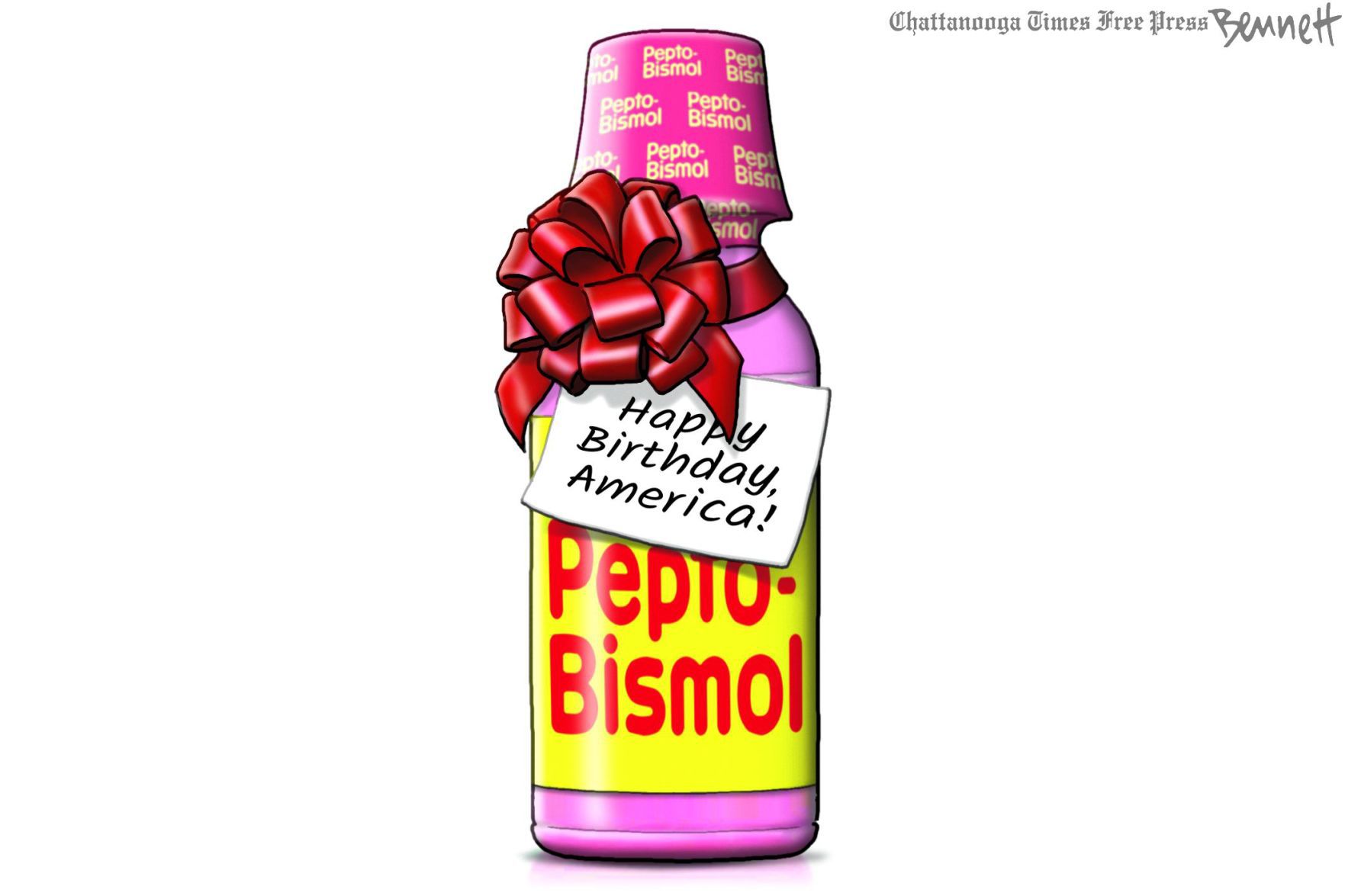 Bennett editorial cartoon